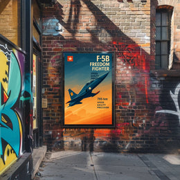 F-5B Freedom Fighter Poster PosterGoat