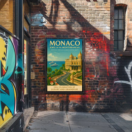 Monaco Jewel of the Mediterranean Poster