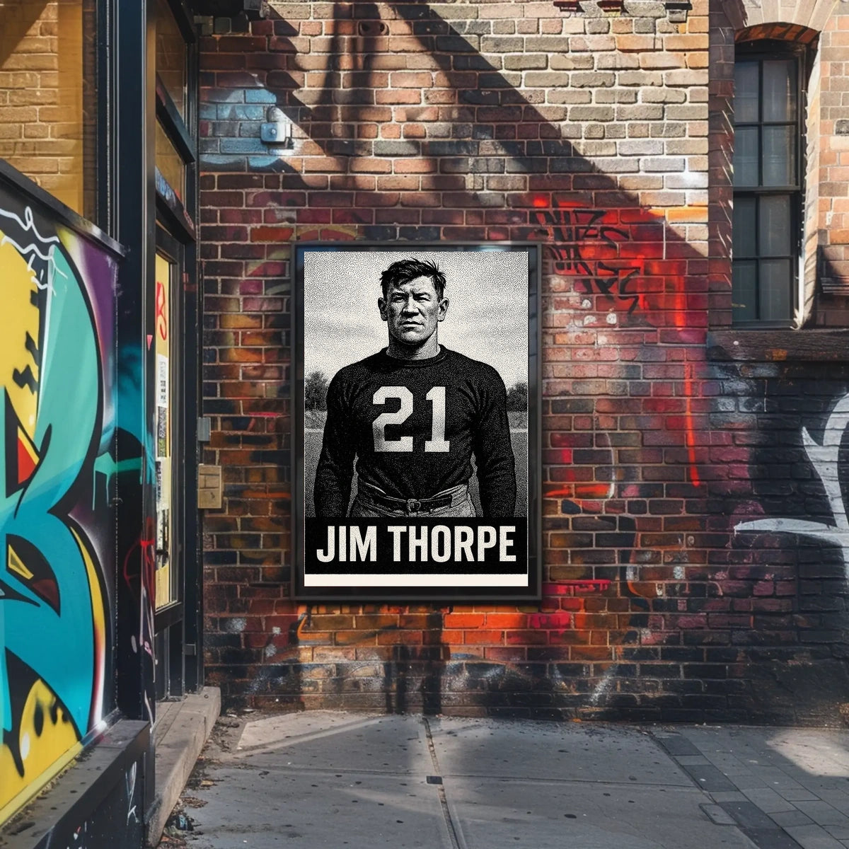 Jim Thorpe Legendary Athlete Poster