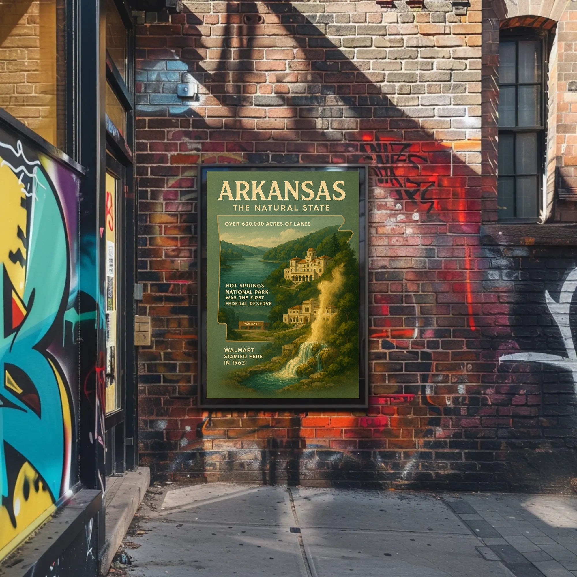 Arkansas The Natural State Poster