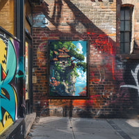 Enigmatic Visual Storytelling Art Poster