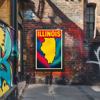 Vibrant Illinois Poster