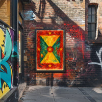 Vibrant Abstract Flag Poster