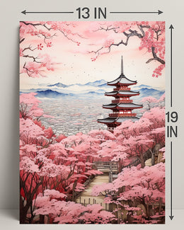 Cherry Blossom Serenity Poster