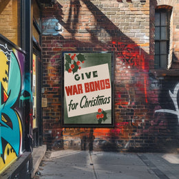 Give War Bonds for Christmas Poster Art Print PosterGoat