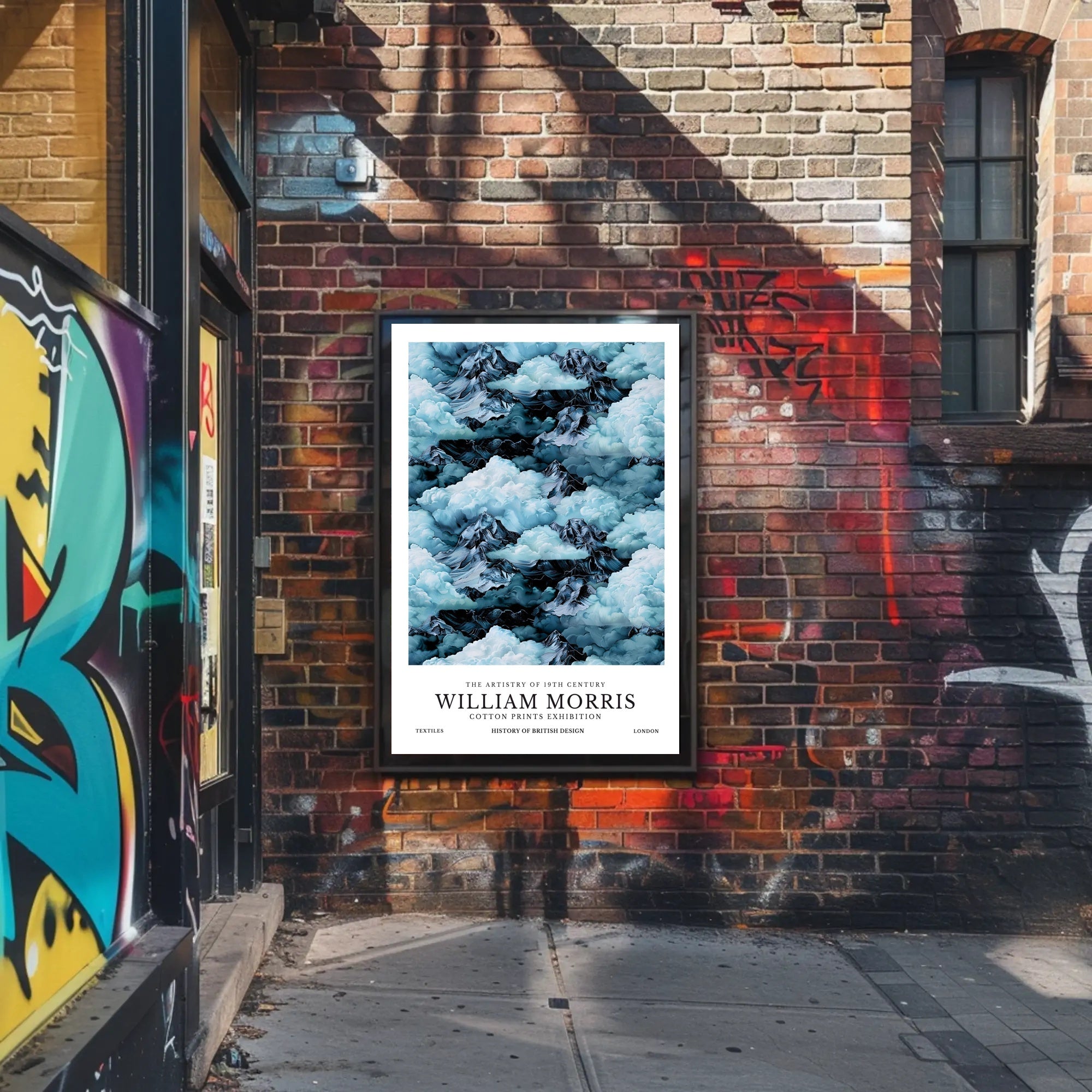 William Morris Cotton Prints Exhibition Poster