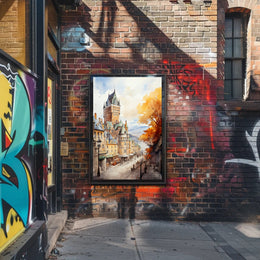 Autumn In A Historic City Poster