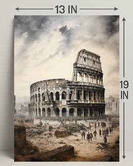 The Colosseum Echoes Of Ancient Rome Poster