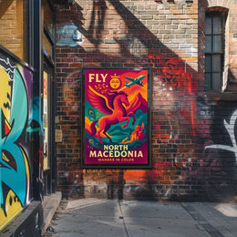 North Macedonia Travel Adventure Poster PosterGoat