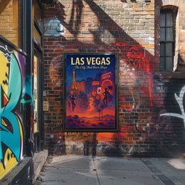 Las Vegas The City That Never Sleeps Poster