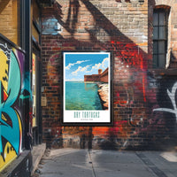 Dry Tortugas Travel Poster Vintage Wall Art Print