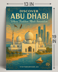 Abu Dhabi Tradition Meets Innovation Travel Poster