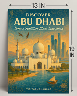 Abu Dhabi Tradition Meets Innovation Travel Poster
