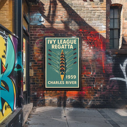 Ivy League Regatta Charles River Poster