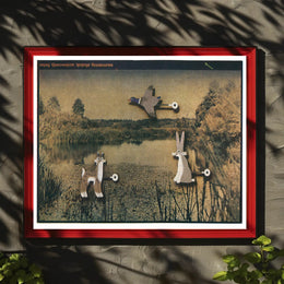 Mechanized Wildlife in Nature Poster