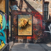 John Adams Early U.S. Presidency Historical Poster