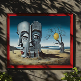 Enigmatic Desert Surrealism: Abstract or Artistic Poster