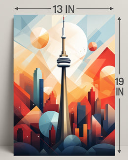 Geometric Cityscape Poster