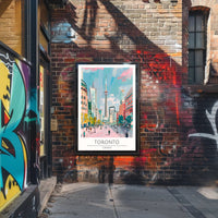Vibrant Toronto Skyline Poster PosterGoat