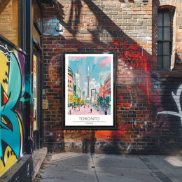 Vibrant Toronto Skyline Poster PosterGoat