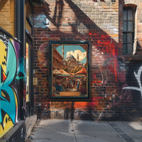 Bustling Market Scene Poster