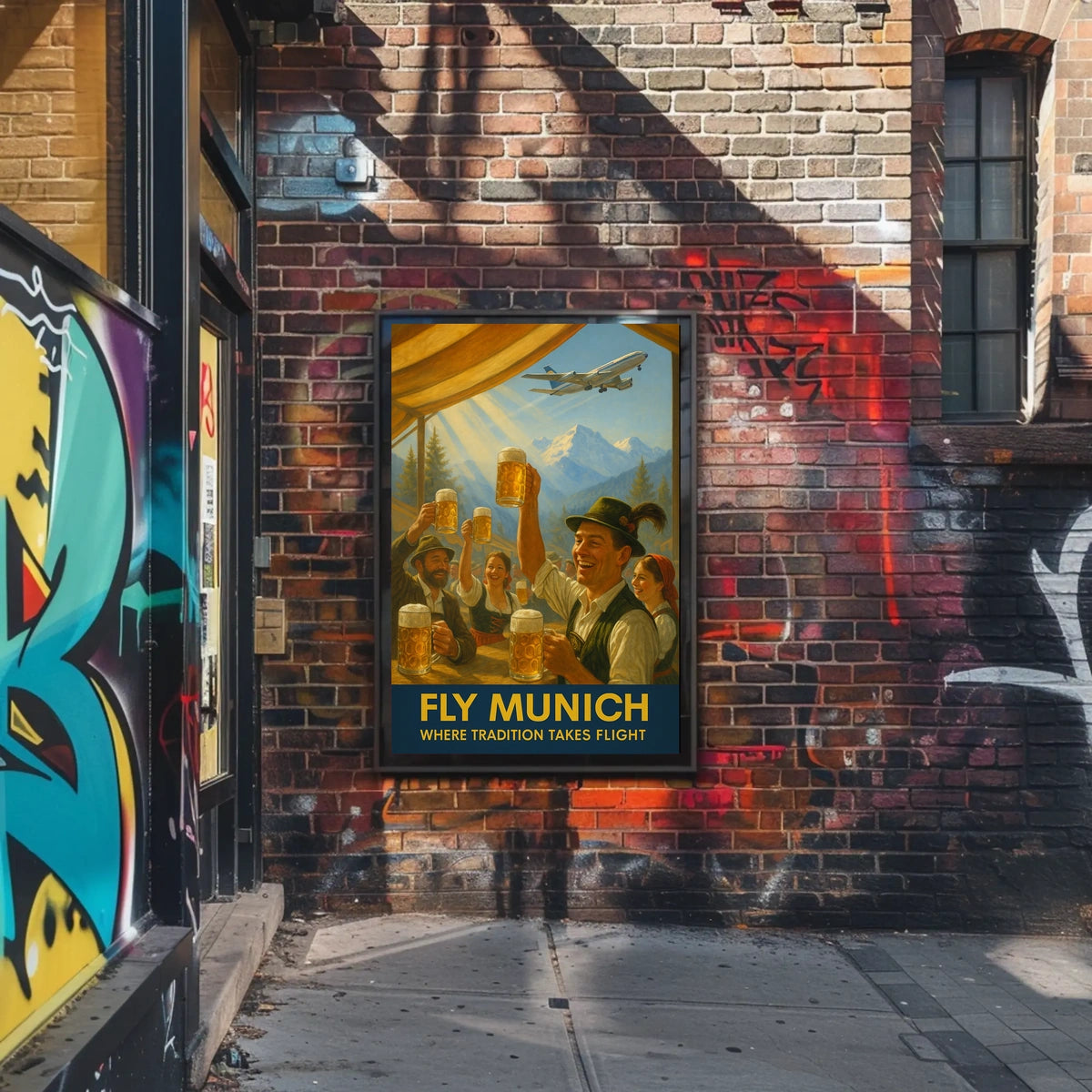 Fly Munich Where Tradition Takes Flight Poster
