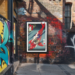 Vibrant Koi Ride Poster