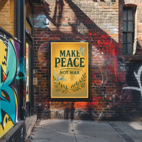 Make Peace Not War Vintage Poster