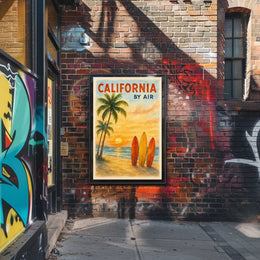 California by Air Poster
