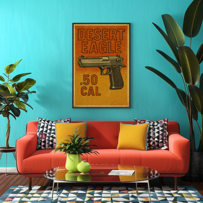 Desert Eagle 50 Cal Gun Poster