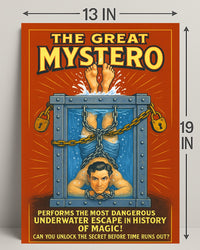 The Great Mystero Underwater Escape Poster PosterGoat