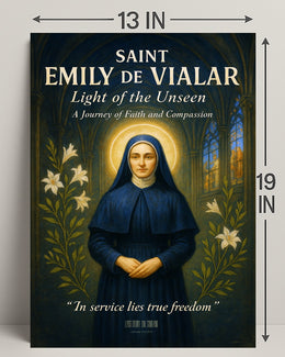 Saint Emily de Vialar Light of the Unseen Poster PosterGoat