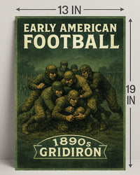 Early American Football 1890s Gridiron Poster PosterGoat