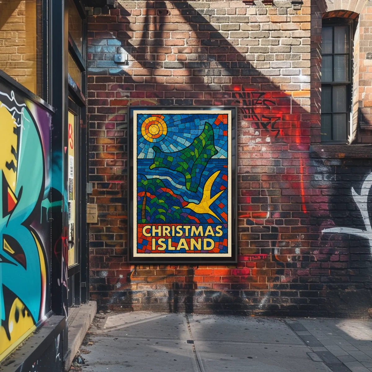 Christmas Island Mosaic Poster