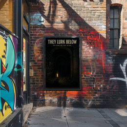 They Lurk Below Eerie Fantasy or Mythology Poster