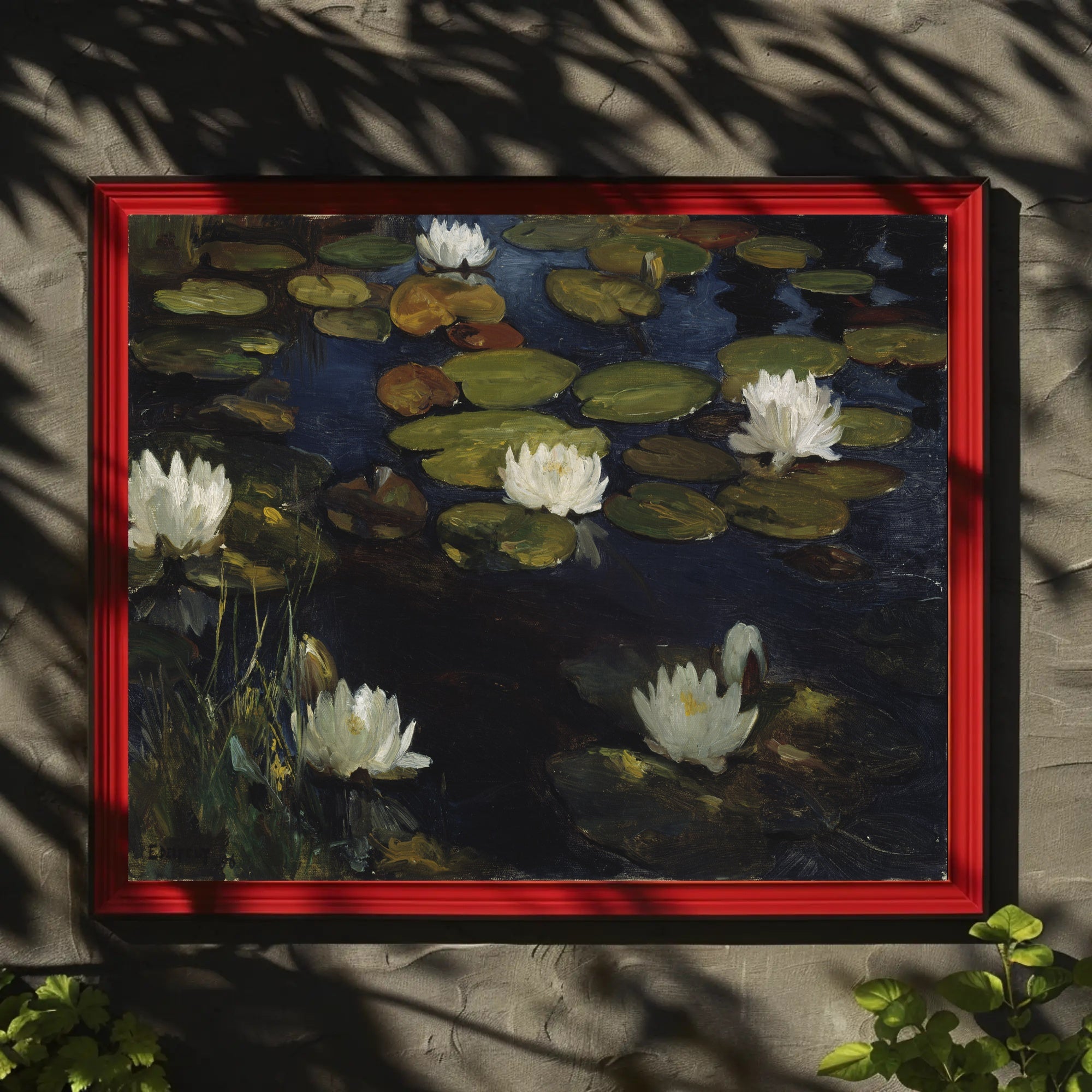 Water Lilies Tranquil Scene Artistic Poster