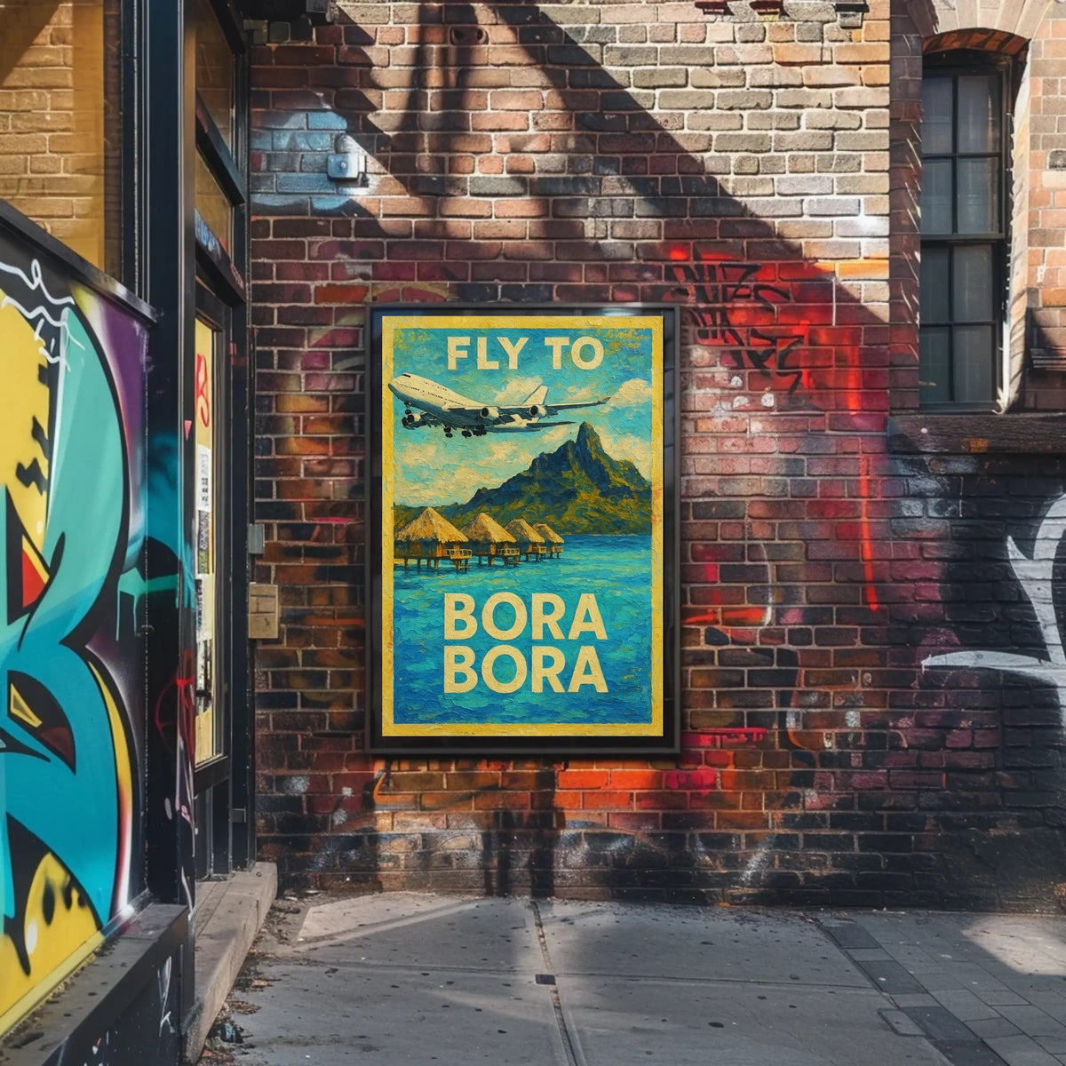Fly to Bora Bora Poster