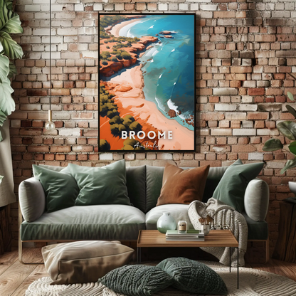 Broome Coastal Australia Travel Poster