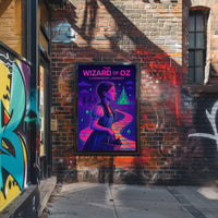 Vaporwave Wizard of Oz Fantasy or Mythology Poster PosterGoat