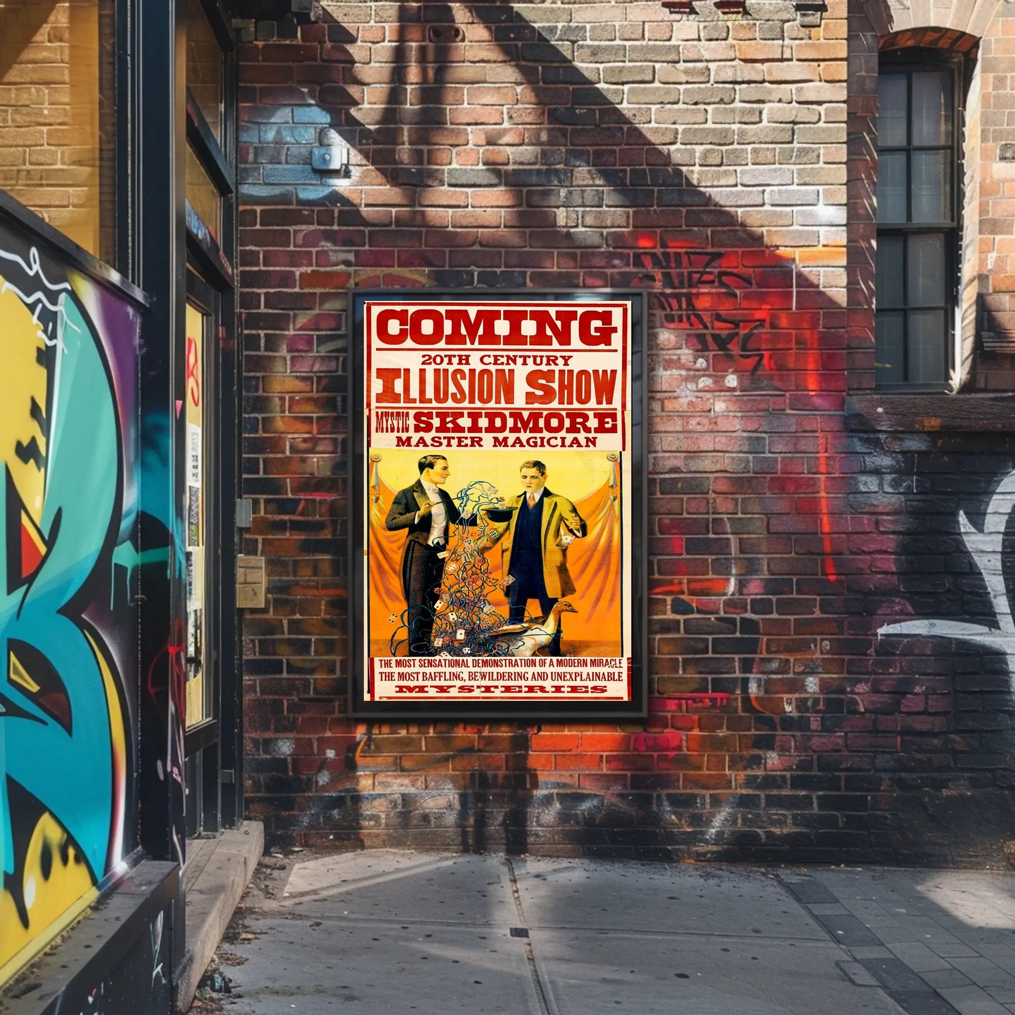 Magic Show Poster: Vintage-Style Theater Advertising