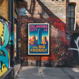 Oklahoma City The Big Friendly Poster