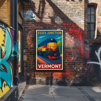 Essex Junction Train Vermont Poster