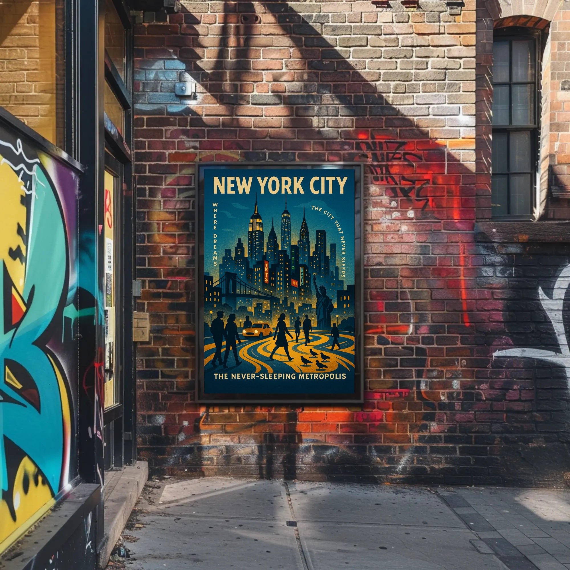 New York City The Never-Sleeping Metropolis Poster