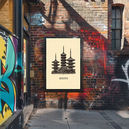 Kyoto Pagodas Poster