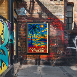 Cook Islands Aitutaki Paradise Poster
