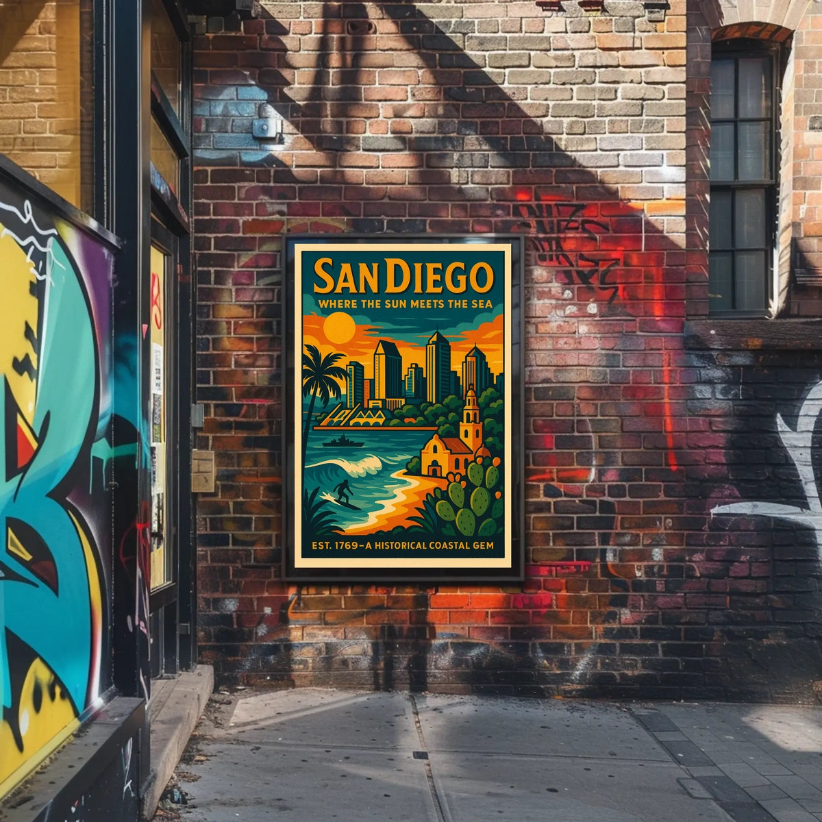 San Diego A Historical Coastal Gem Poster