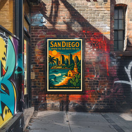San Diego A Historical Coastal Gem Poster