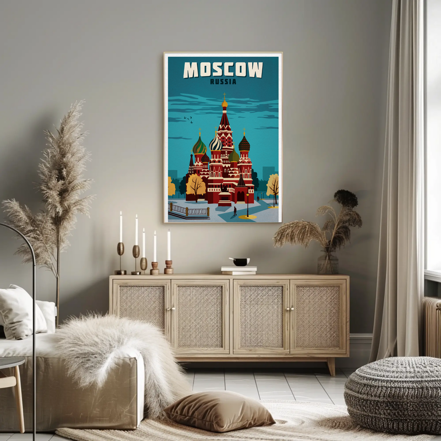 Moscow Travel Poster