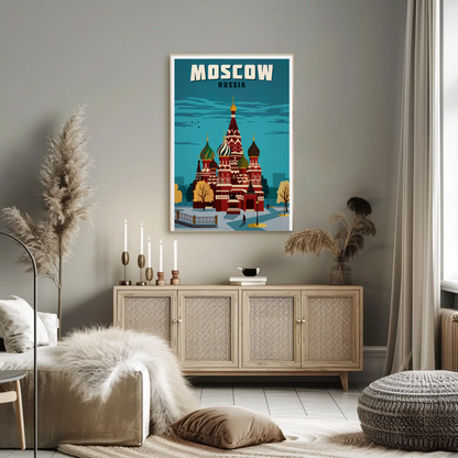 Moscow Travel Poster