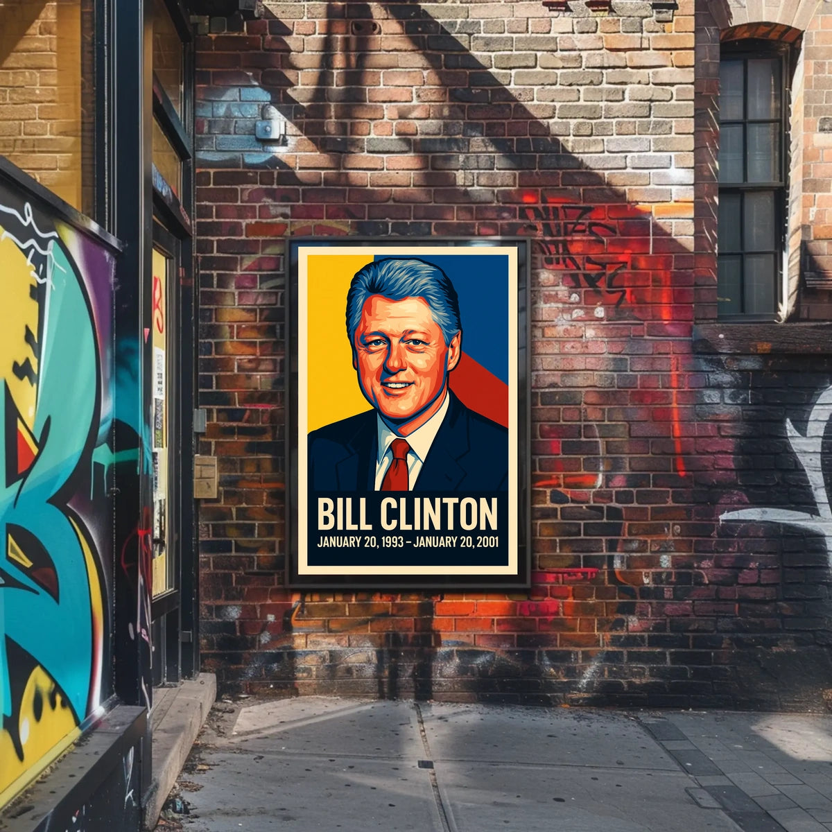 Bill Clinton Presidential Term Poster